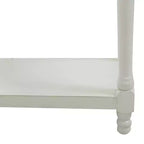 Étagère en bois de style ferme blanc de 71,5 po – Olivia & May : Rangement à 5 niveaux, aucun assemblage requis