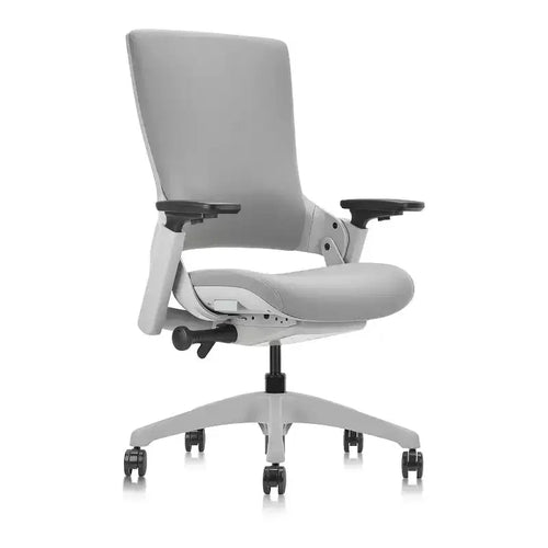 24/7 Shop At Home Tess Ergonomic Office Chair Gray: Adjustable, Mesh Back, Wheeled Base, Metal Frame