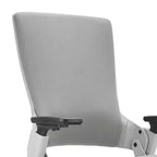 Boutique 24/7 Chaise de bureau ergonomique Tess grise : réglable, dossier en maille, piètement à roulettes, structure métallique