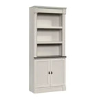 71.85"Palladia Library with Doors Glacier Oak - Sauder
