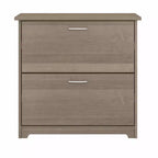 Classeur à 2 tiroirs Cabot Gris cendré - Bush Furniture : Style de transition, Tiroirs à ouverture sûre, MDF stratifié