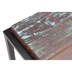 Table d'appoint carrée rustique en bois massif recyclé "Asam" - Timbergirl : pas d'assemblage requis