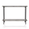 24/7 Shop At Home Dunkeld Lower Shelf Sofa Table Sand Black/Light Gray