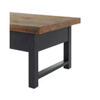 Ensemble de salon Pomona 4 pièces 42" avec table basse à plateau relevable, table console et deux tables d'appoint rustiques naturelles - Meubles Alaterre