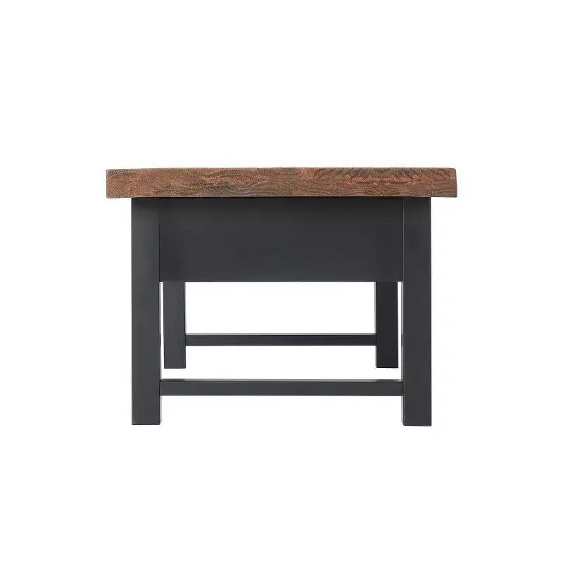 Ensemble de salon Pomona 4 pièces 42" avec table basse à plateau relevable, table console et deux tables d'appoint rustiques naturelles - Meubles Alaterre