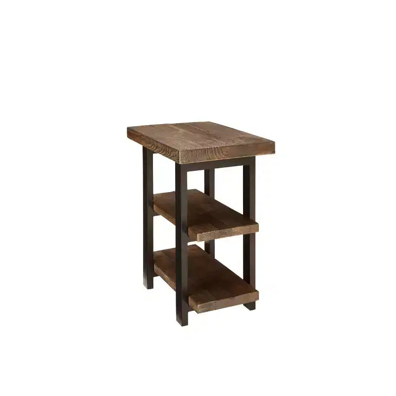 Ensemble de salon Pomona 4 pièces 42" avec table basse à plateau relevable, table console et deux tables d'appoint rustiques naturelles - Meubles Alaterre