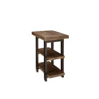Ensemble de salon Pomona 4 pièces 42" avec table basse à plateau relevable, table console et deux tables d'appoint rustiques naturelles - Meubles Alaterre