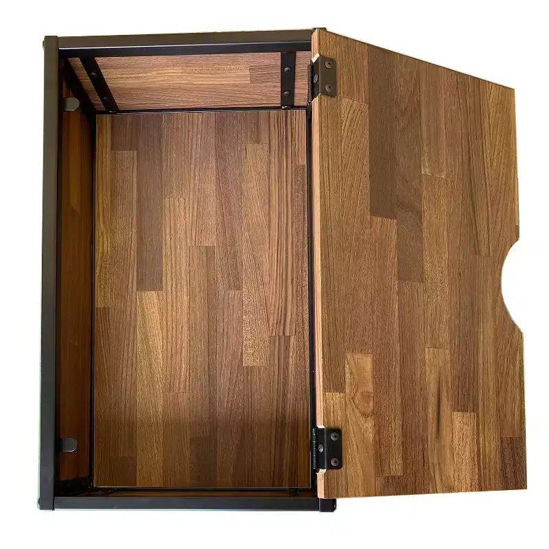 24/7 Shop At Home Castlederg Tables gigognes noires : ensemble de 3 pièces de style industriel avec rangement, cadre en acier