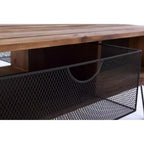 Table basse pliable Lindsay 42 po avec tiroirs en treillis métallique - Summerland Home