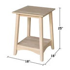 Table d'appoint Bombay inachevée - International Concepts