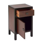 Petit meuble en bois contemporain marron foncé - Olivia & May