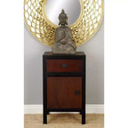 Petit meuble en bois contemporain marron foncé - Olivia & May