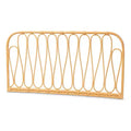 bali & pari Queen Carrick Rattan Wall Mount Headboard Natural/Brown: Bedroom Furniture, No Box Spring Needed