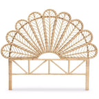 Tête de lit Queen Variel en rotin Noyer Marron - bali & pari : Style Bohème, Aucun assemblage requis, Nettoyage des taches