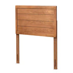 Twin Seren Wood Headboard Walnut - Baxton Studio: Sturdy, Inset Paneling, Bedroom Furniture