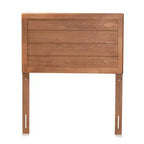 Tête de lit double Seren Wood Noyer - Baxton Studio : Robuste, panneaux encastrés, mobilier de chambre