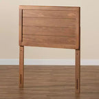 Tête de lit double Seren Wood Noyer - Baxton Studio : Robuste, panneaux encastrés, mobilier de chambre