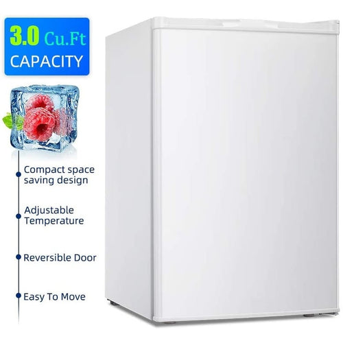 Congélateur vertical compact de 3,0 pi cu avec porte simple réversible