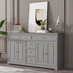 Buffet bahut 150 cm blanc laqué moderne contemporain du milieu du siècle