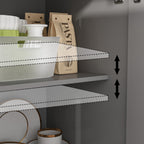 Buffet bahut 150 cm blanc laqué moderne contemporain du milieu du siècle