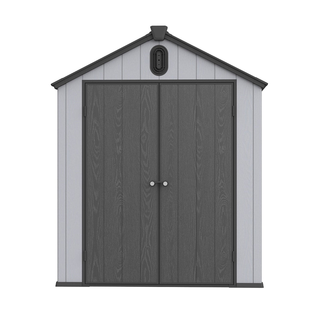 Abri de jardin en résine toutes saisons avec plancher, 1,8 m x 1,2 m/1,8 m x 2,4 m/2,4 m x 1,8 m/2,4 m x 3 m, Spire Tool Shed