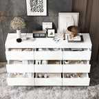 Commode à 9 tiroirs de 63 W, commode d'appoint pour salon, chambre à coucher