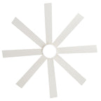 Ventilateur de plafond de 65 pouces à 8 pales noires avec lumière LED et télécommande