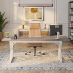 Bureau de direction de 70,8 pouces, grande station de travail de bureau d'ordinateur