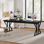 Bureau de direction de 70,8 pouces, grande station de travail de bureau d'ordinateur