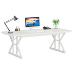 Bureau de direction de 70,8 pouces, grande station de travail de bureau d'ordinateur