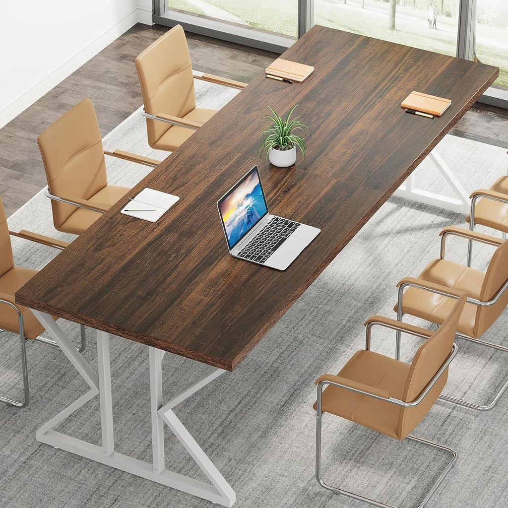 Bureau de direction de 70,8 pouces, grande station de travail de bureau d'ordinateur