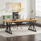 Bureau de direction de 70,8 pouces, grande station de travail de bureau d'ordinateur
