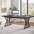 Bureau de direction de 70,8 pouces, grande station de travail de bureau d'ordinateur