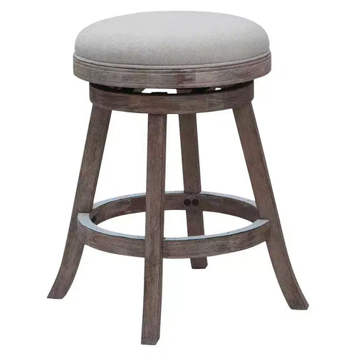 29 Fenton Driftwood Counter Height Barstool Hardwood Ivory - Boraam