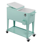 Glacière de camping 80 pintes en fer avec étagère