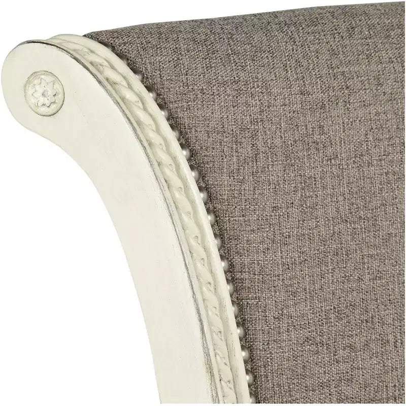 55 Downing Street Tabouret de bar pivotant Oliver Wood blanc 76,2 cm de haut avec coussin défilant traditionnel en étain avec dossier et repose-pieds pour hauteur de comptoir de cuisine