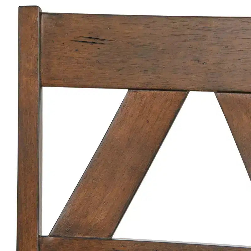 Ensemble de salle à manger Buylateral 5 pièces sur pied en bois massif style ferme Vintner
