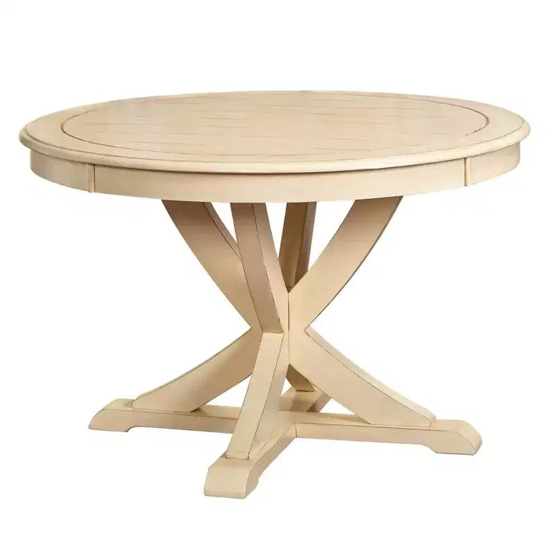 Ensemble de salle à manger Buylateral 5 pièces sur pied en bois massif style ferme Vintner