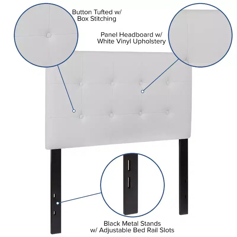 Tête de lit capitonnée en tissu Lennox de Flash Furniture