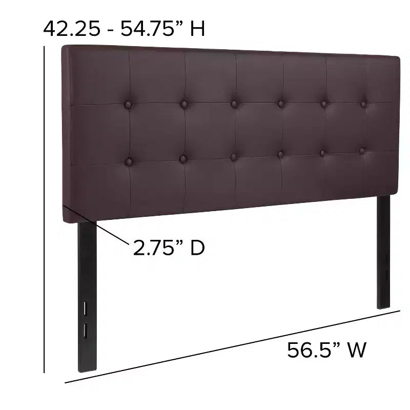 Tête de lit capitonnée en tissu Lennox de Flash Furniture