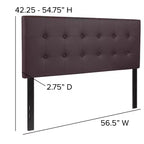 Tête de lit capitonnée en tissu Lennox de Flash Furniture