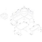 Ardmore Breakfast Nook - Linon