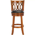 Baldwin Swivel Bar Stool - FOX7004 - Dark Oak/Black - Safavieh Couture