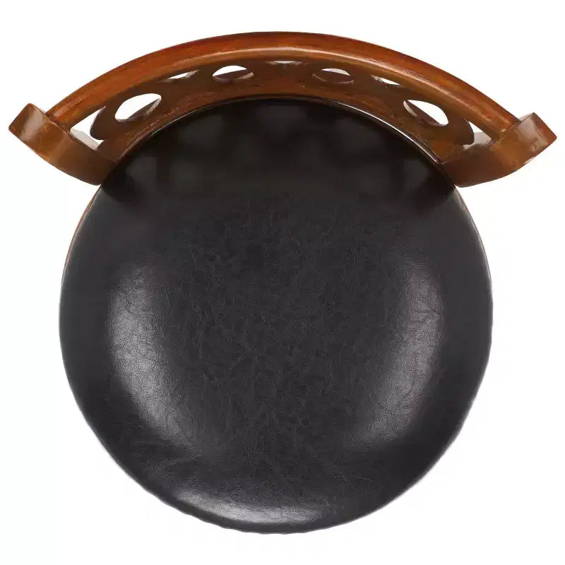 Tabouret de bar pivotant Baldwin - FOX7004 - Chêne foncé/Noir - Safavieh Couture