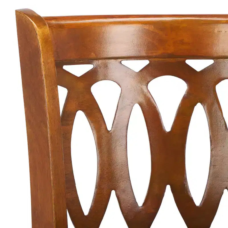 Tabouret de bar pivotant Baldwin - FOX7004 - Chêne foncé/Noir - Safavieh Couture