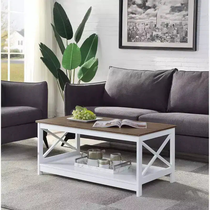 Table basse Xavier Breighton Home avec étagère