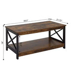 Table basse Xavier Breighton Home avec étagère