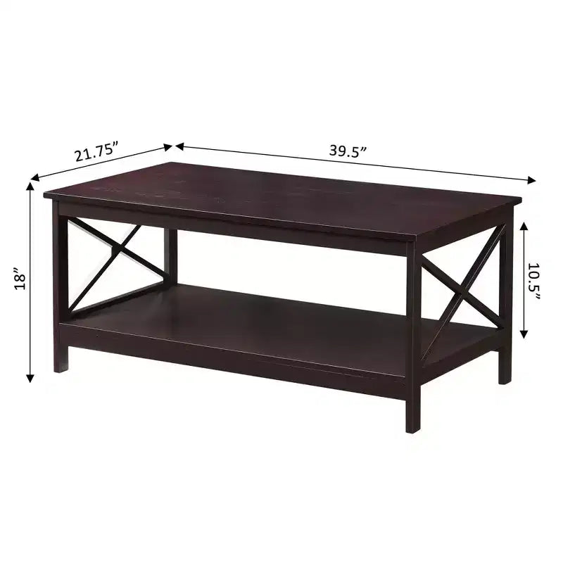 Table basse Xavier Breighton Home avec étagère