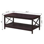 Table basse Xavier Breighton Home avec étagère