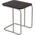 55 Downing Street Thornburg Modern Wood Metal Rectangular Accent Side End Table 20 x 15 1/2 Dark Oak Brushed Nickel Metal Legs for Living Room House